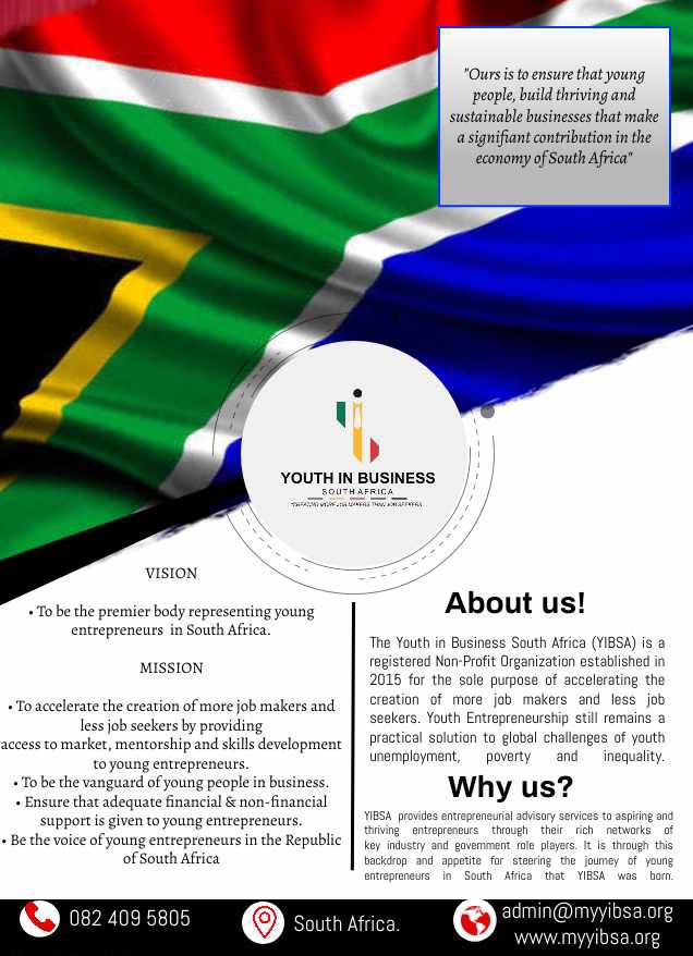 IamBrightSA's tweet photo. Are you between the ages of 18 - 35 ๐ค and you run your own business! ๐๐พ
#YIBSA invites you to become a part of a thriving ecosystem of young entrepreneurs on a mission of becoming active economic participants!! ๐
We are the @YouthinBizSA ๐ฟ๐ฆ
https://t.co/OTRcpTY7rm https://t.co/iz82HO1aJR