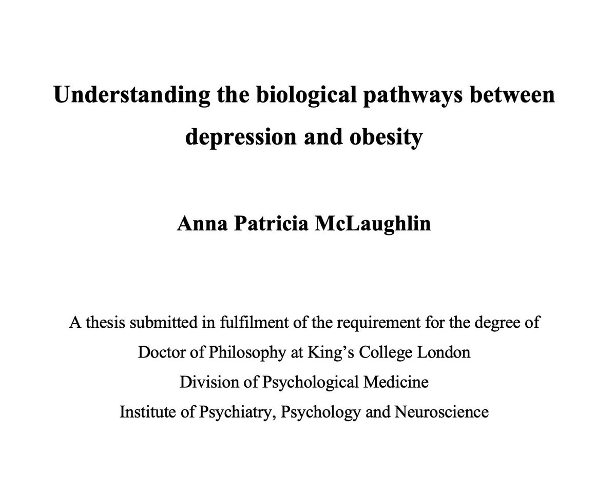 AnnaPMcL's tweet photo. SO HAPPY and relieved to submit my PhD thesis yesterday 🎉

Incredibly grateful for the guidance &amp; support of my wonderful supervisor @MondelliValeria &amp; the @SPILabKCL team

Keep an eye out for our upcoming papers - we have lots of exciting data to share!

#depression #obesity https://t.co/4azmbKv1SU