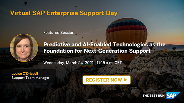 Join us on March 24 : Predictive and AI-Enabled Technologies as the Foundation for Next-Generation Support bit.ly/39aZuJQ