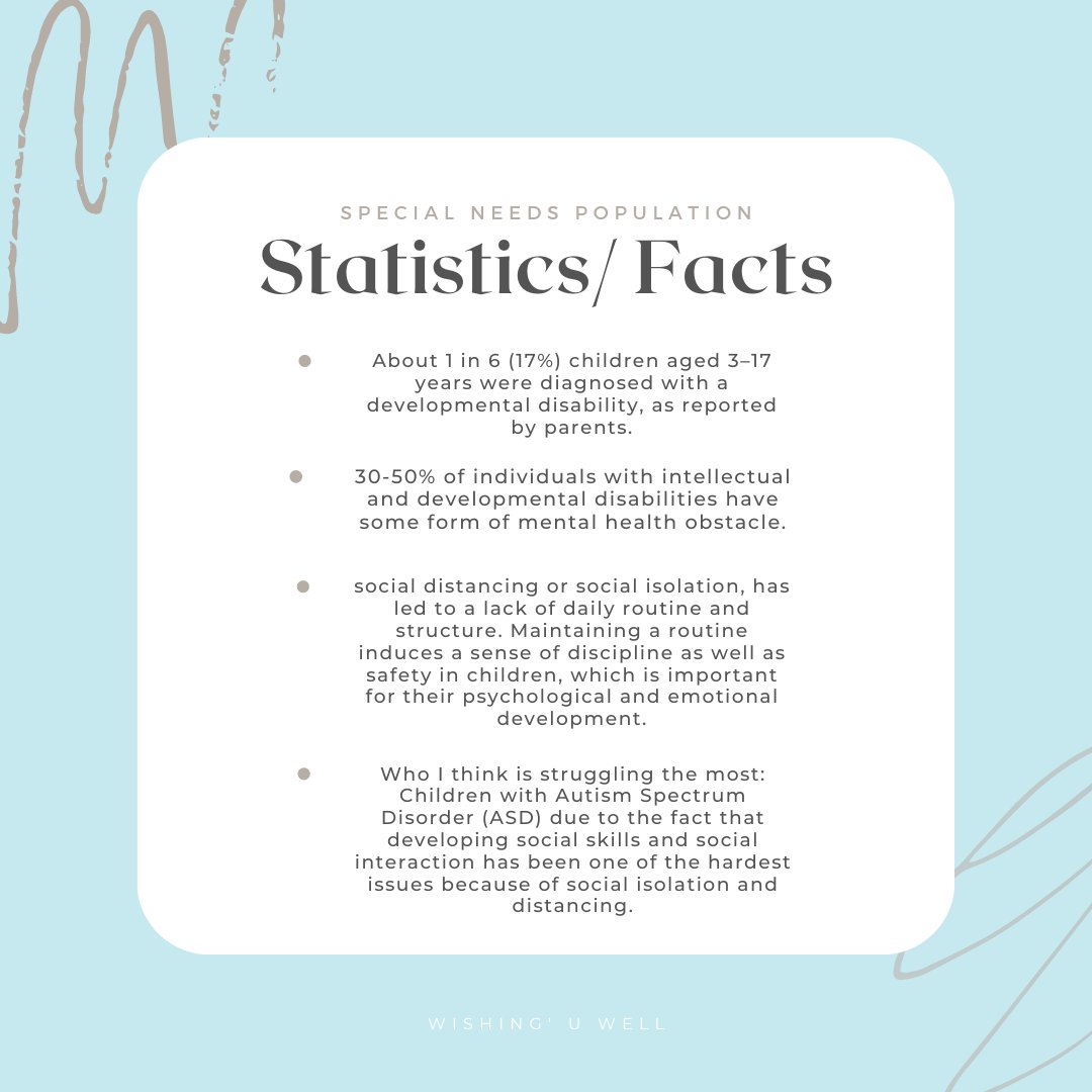 Here are some facts about special needs mental health!

#specialneeds #DownSyndrome #autism #MentalHealthMatters #inclusion #AutismAwareness