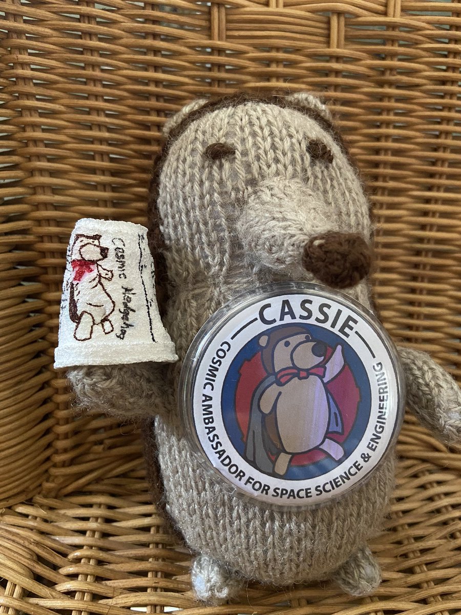 Victrix75's tweet photo. Great news! #miniCASSiE is home! π Huge Thanks to @RichardGarriott for looking after her so well, and for the goodies! π I was so surprised how small the cup was after being exposed to the #PressureInTheDeep!! Amazing! π€© https://t.co/AOijj5UMeV
