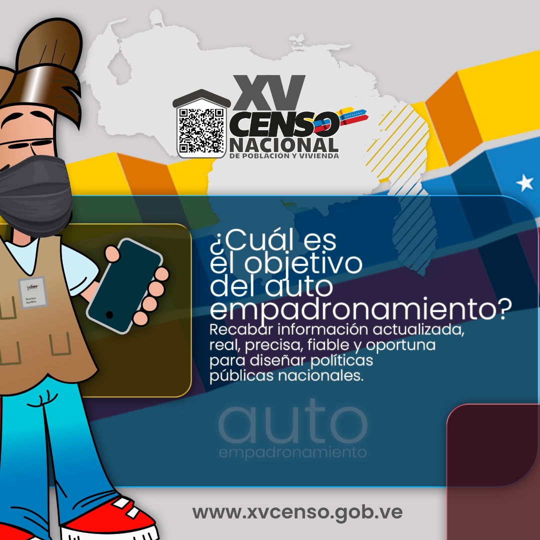 rmenendezp's tweet photo. Pensar como país, es visibilizar toda la realidad económica, demográfica, de cada uno de los habitantes y sus familias. 
En medio de la pandemia el autoempadronamiento censal nos permitirá seguir avanzando, bajo los más altos estándares científicos. 
Tu cuentas para Venezuela https://t.co/HLNj3ORNAh
