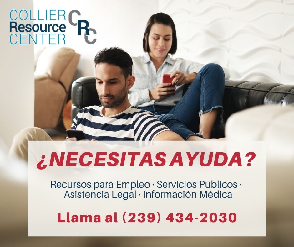 CollierCenter's tweet image. El equipo del Centro de Recursos de Collier lo conectará personalmente para ayudarle con sus necesidades. Todos los servicios son confidenciales y gratuitos. Llame al (239) 434-2030.

#naplesfl #immokalee #goldengateparksf #swflstrong #colliercounty #naplespark #swfl