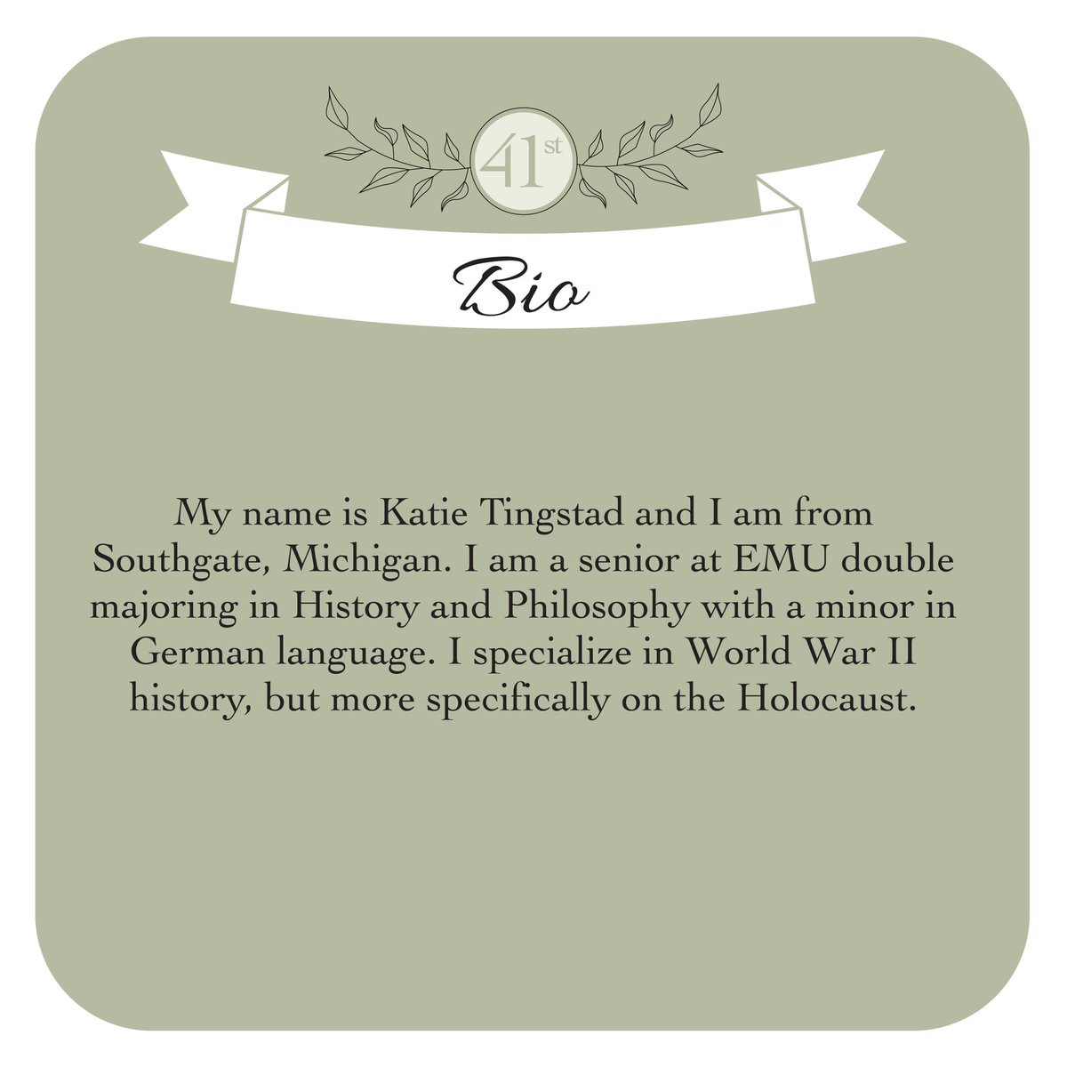 EMUsymposium's tweet photo. Our first UGS student highlight today goes to Katie Tingstad. Check out their project and bio below! #UGS41 https://t.co/VgAd7peSBK