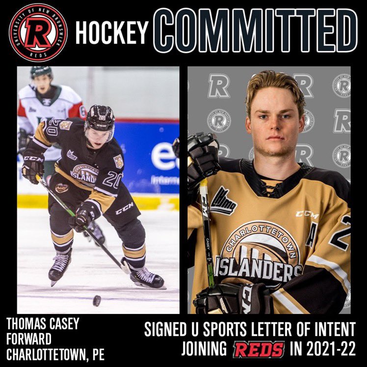 UNBMHockey's tweet photo. 🚨Huge Welcome @IslandersHKY forward @Thomas_Casey12 as he’s set to join UNB Hockey in 21/22. 

We are thrilled to have you a part of the UNB Hockey family Thomas!!

Read more here: https://t.co/6ydDMrS2kG https://t.co/18u07mCjBz