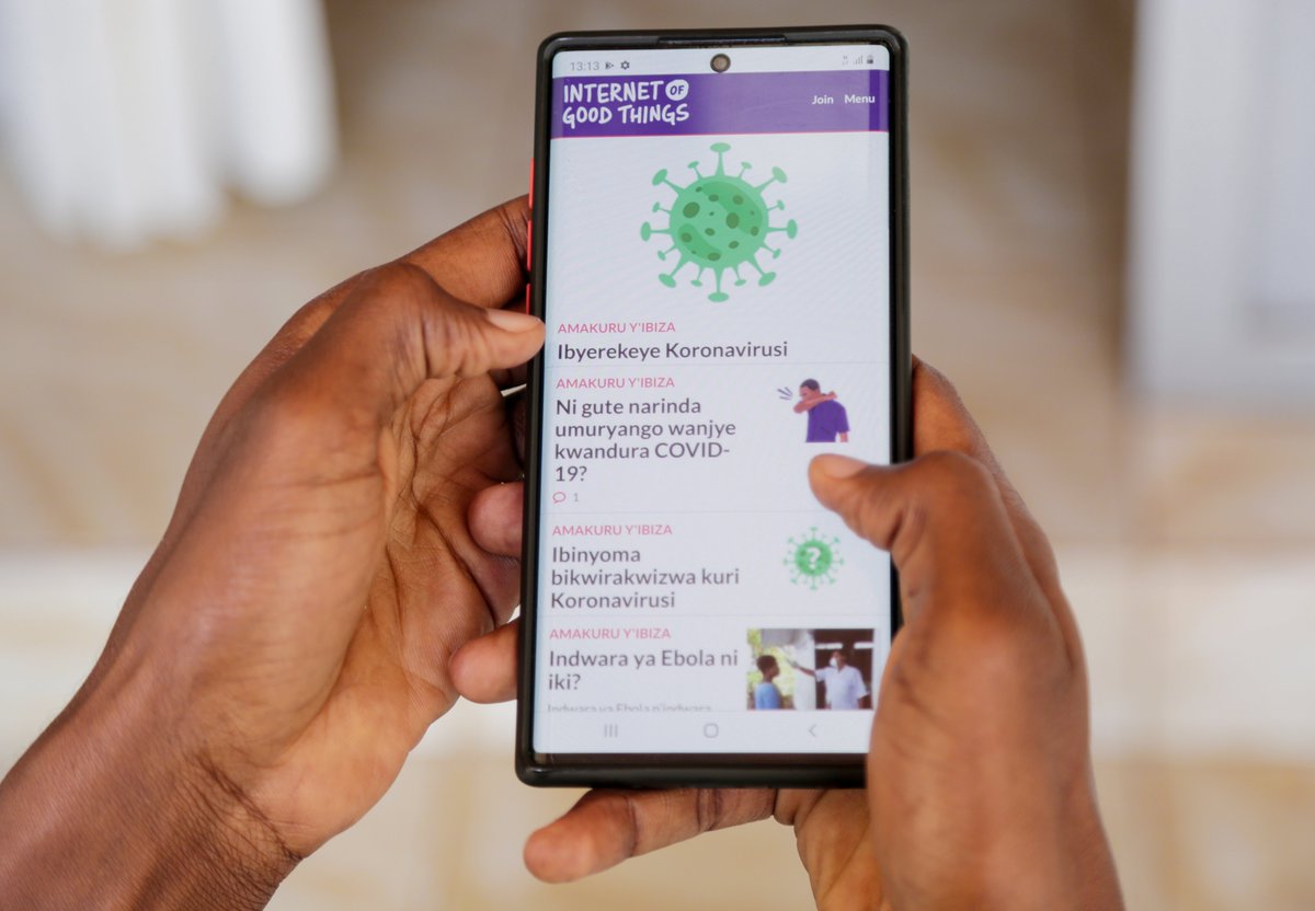 LindseyJulianna's tweet photo. Today, I am thrilled to announce that @airtelrw &amp; @unicefrw are launching the #InternetofGoodThingsRW, providing young people, health workers, parents, and others with access to critical and timely life-saving information absolutely free of charge! 

🔗https://t.co/CQRPfTd9Mh https://t.co/vK2s6U7HsW