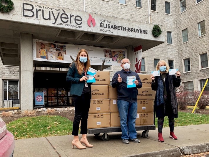 bruyerehealth's tweet photo. A huge thank you to our friends from DYMON Self Storage for their generous gift of more than 120,000 KN95 masks to protect Bruyère’s patients, residents, and frontline as part of their #DYMONMillionMasks initiative. 
Learn more at https://t.co/Kd90rT4EqQ https://t.co/baHGBcwJxG