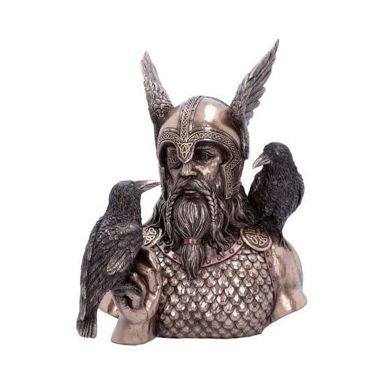 TheSwordDungeon's tweet photo. This Stunning bust depicts the Norse God Odin with his two ravens Hugin and Munin perched loyal on his shoulders. The perfect #gift for any budding #Viking or #Norsemythology fan
https://t.co/kc8pYGFLKb

#odin #norsepagan #raven #allfather #thesworddungeon #pagan #valhalla https://t.co/ZZYQarG9NX