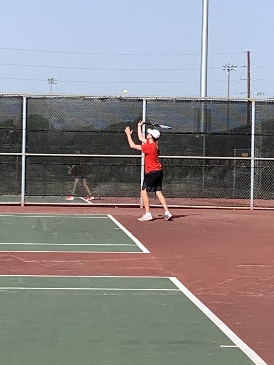 The courts have dried and we have a gorgeous day for some TRAV tennis!   <a href="/TravisTennis/">TravisHS Tennis</a>   <a href="/THS_Tigers/">Travis High School</a>