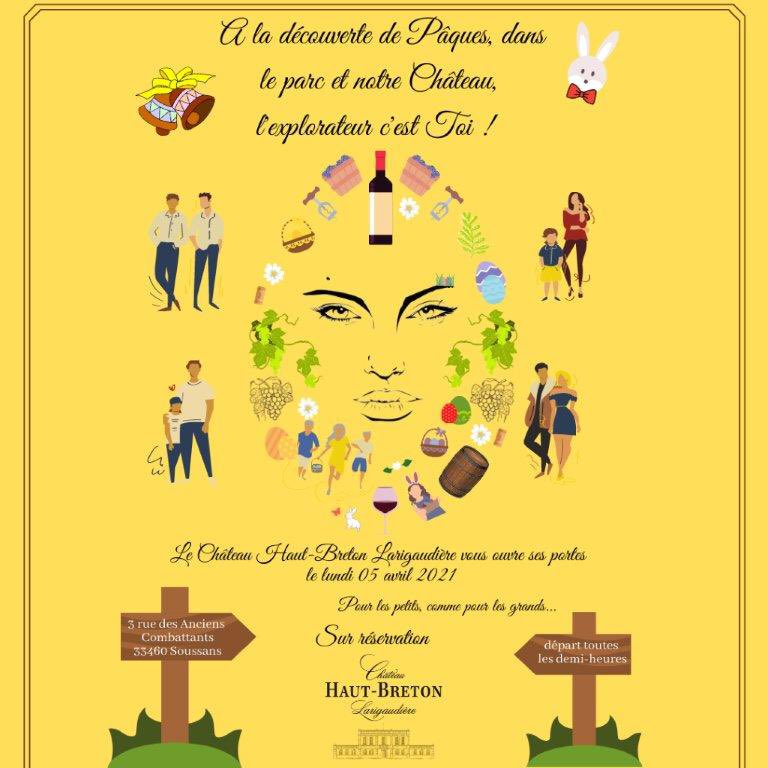 HautBreton's tweet photo. Pâques: CHASSE AUX OEUFS
3 super lots sont à gagner si vous trouvez les chocolats magiques.
Réservez au 05 57 88 94 17
Un départ de visite est prévu toutes les 30 mn
De 10h à 17h
GRATUIT pour les ENFANTS (5 œufs maxi/ enfant)
⁃Adulte : 10€ pour la visite et dégustation https://t.co/HHaHtkIMas