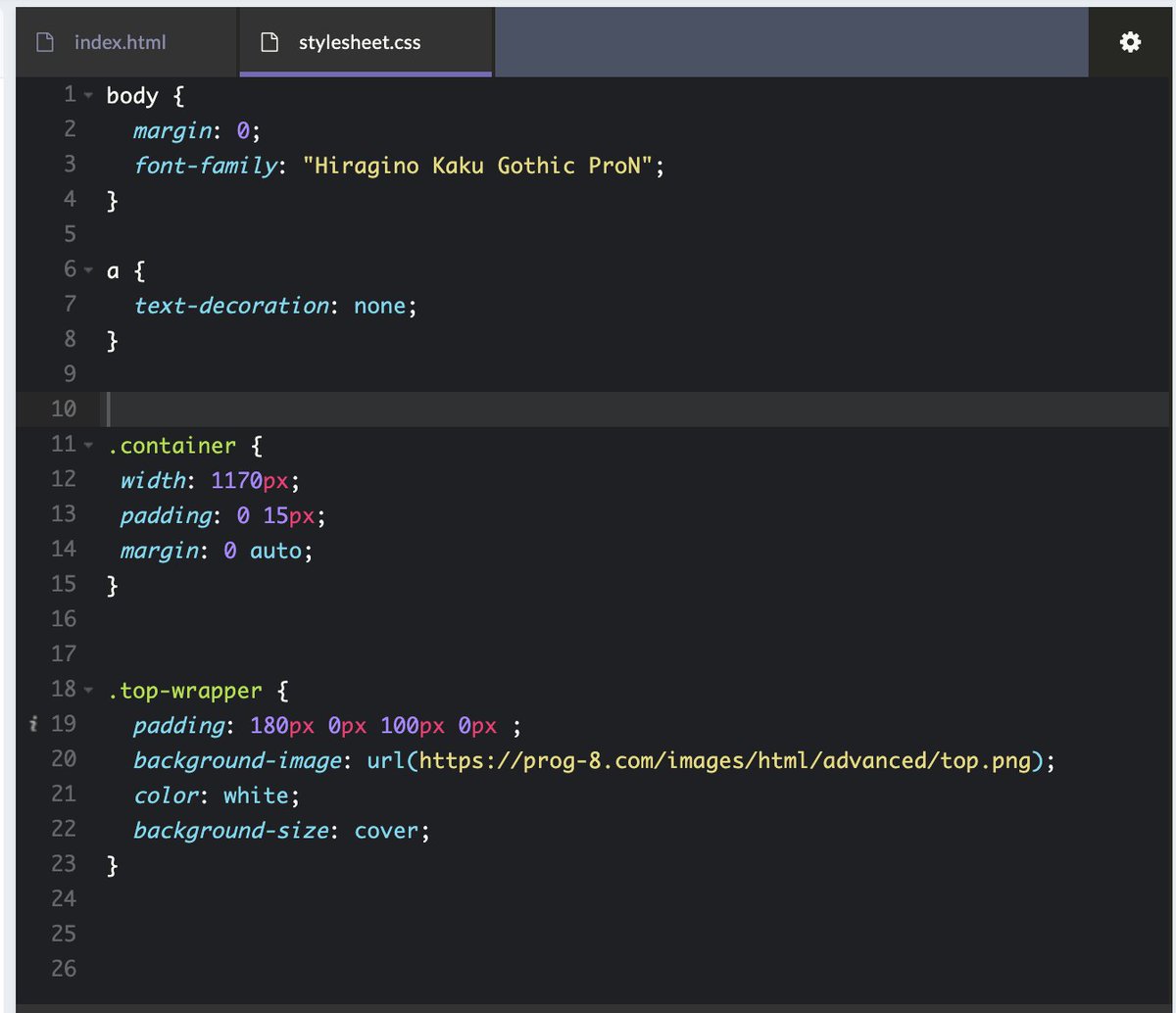 Nicole_2525888's tweet photo. Day48 of #100DaysOfCode : CSS intermediate exercises / setting background & text color, margin, padding and more. There are many types of CSS...全部は覚えられないので、都度ググりますwww
#CodeNewbie #HTML5 #CSS #progate #Landofcode #英語 #つぶやき英語 https://t.co/6BnR10kTs3