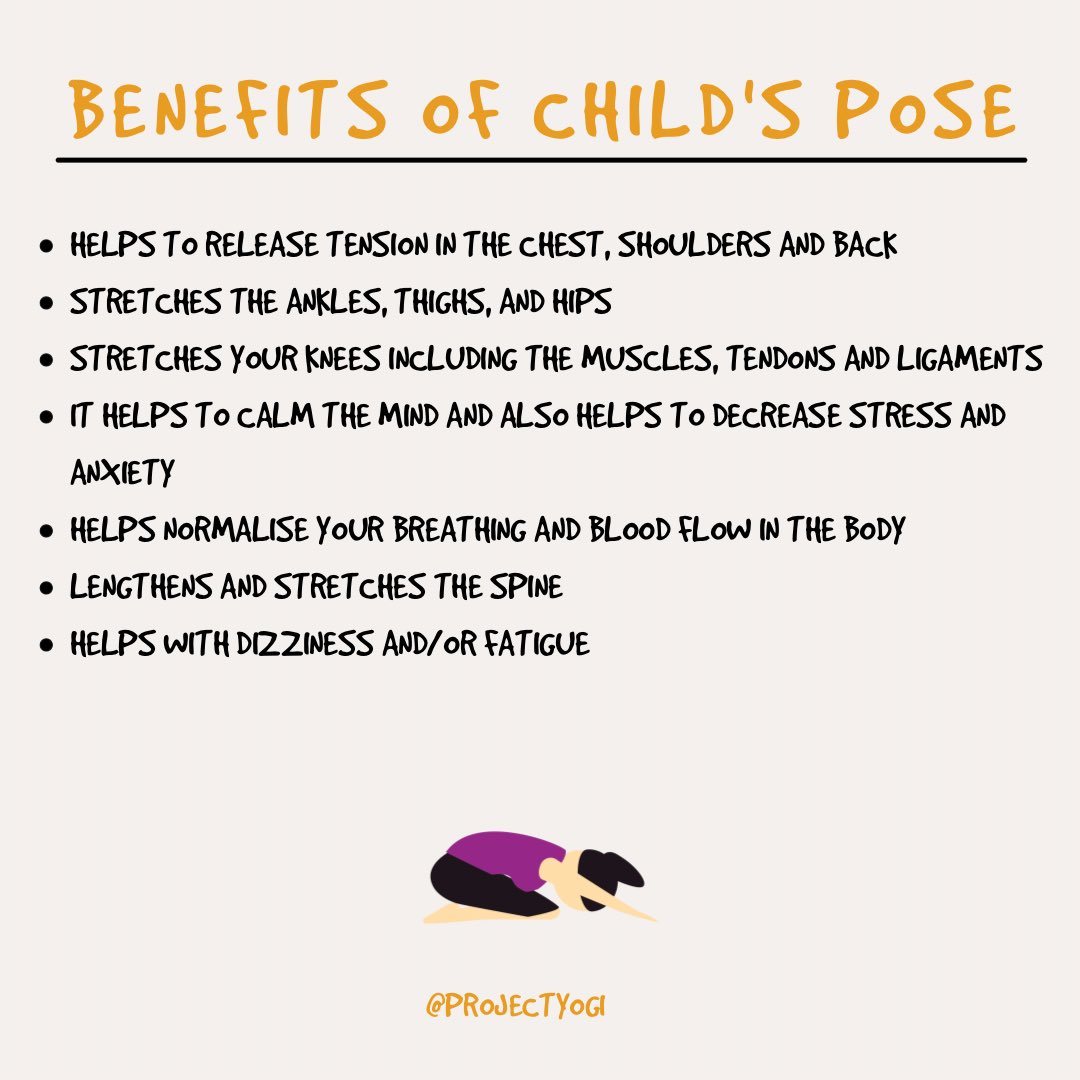 projectyogi's tweet image. Pose of the Week 
Child’s Pose
#practiceathome