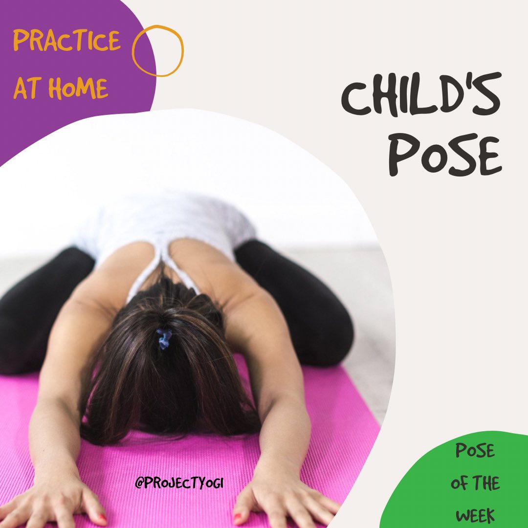 projectyogi's tweet image. Pose of the Week 
Child’s Pose
#practiceathome