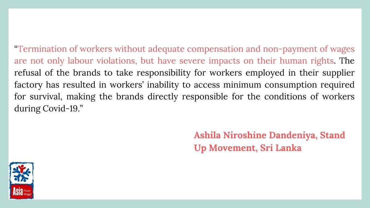 asia_floorwage's tweet photo. Garment Workers’ Unions argue that denial of these basic labour rights is a denial of their human rights
#OneYearTo
#DenialOfHumanRights
#DenailOfLabourRights
#DenialOfGenderJustice https://t.co/e5l8pCz0Ym