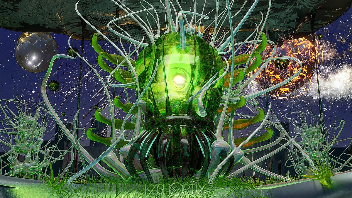 It's alive!!! Catch the final render of this one coming soon to #NFTCommunity
#digitalart #3d #alien #NFTartist #cryptoart