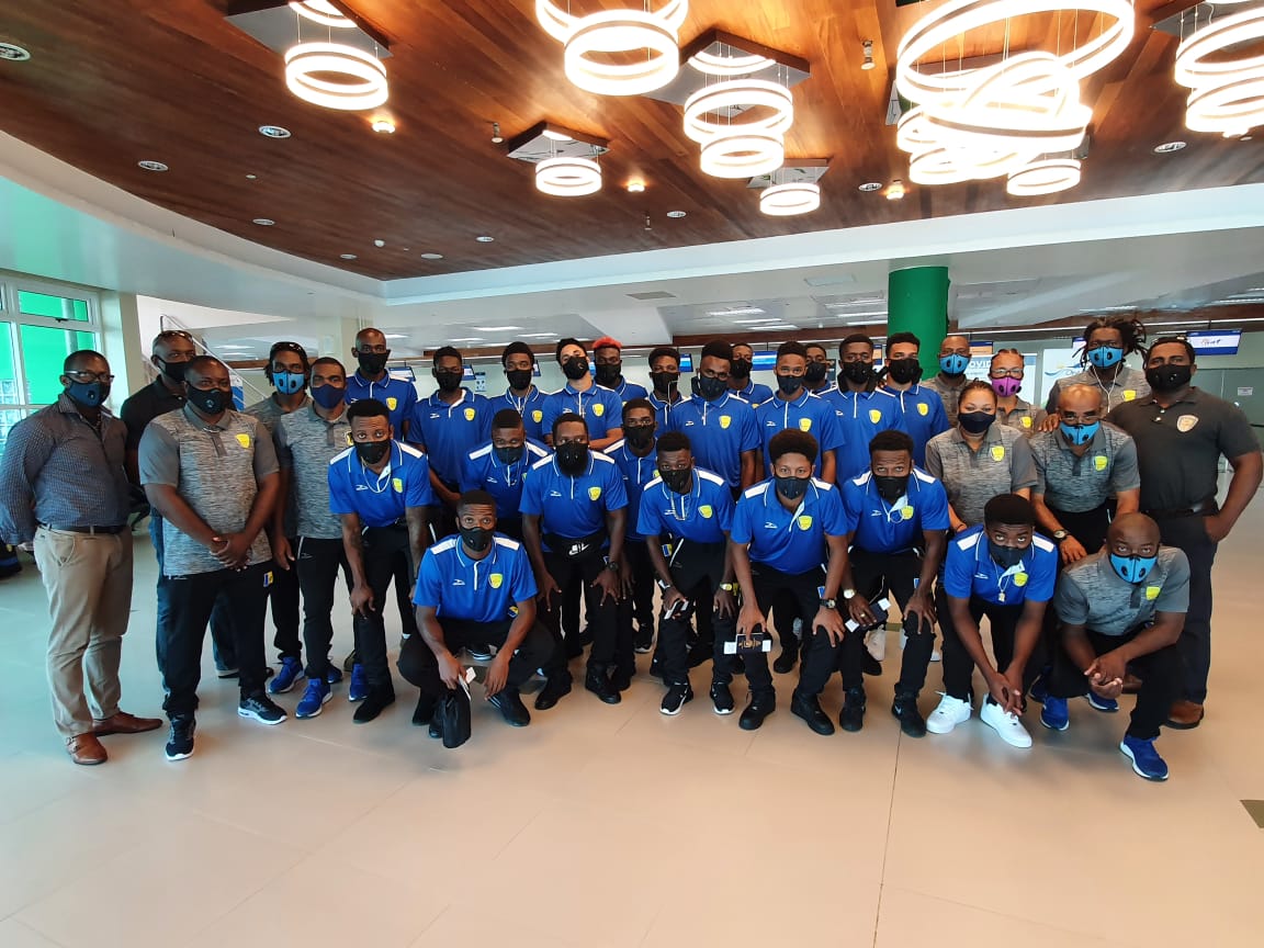 SVGFootball's tweet photo. And off we go. On behlaf of the SVGFF, I would like to wish our senior male national team aka Vincy Heat a safe and successful trip.
Lets go!!
#VincyHeat🔥 #SVGFF🇻🇨 #Concacaf #WorldCupQualifiers ⚽️ https://t.co/rSON40KMvz