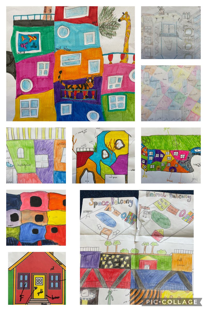 Year 7 German homework 🎨  Look at these incredible creations inspired by the Hundertwasserhaus in Vienna, Austria. <a href="/IceniAcademy/">Iceni Secondary Academy</a>