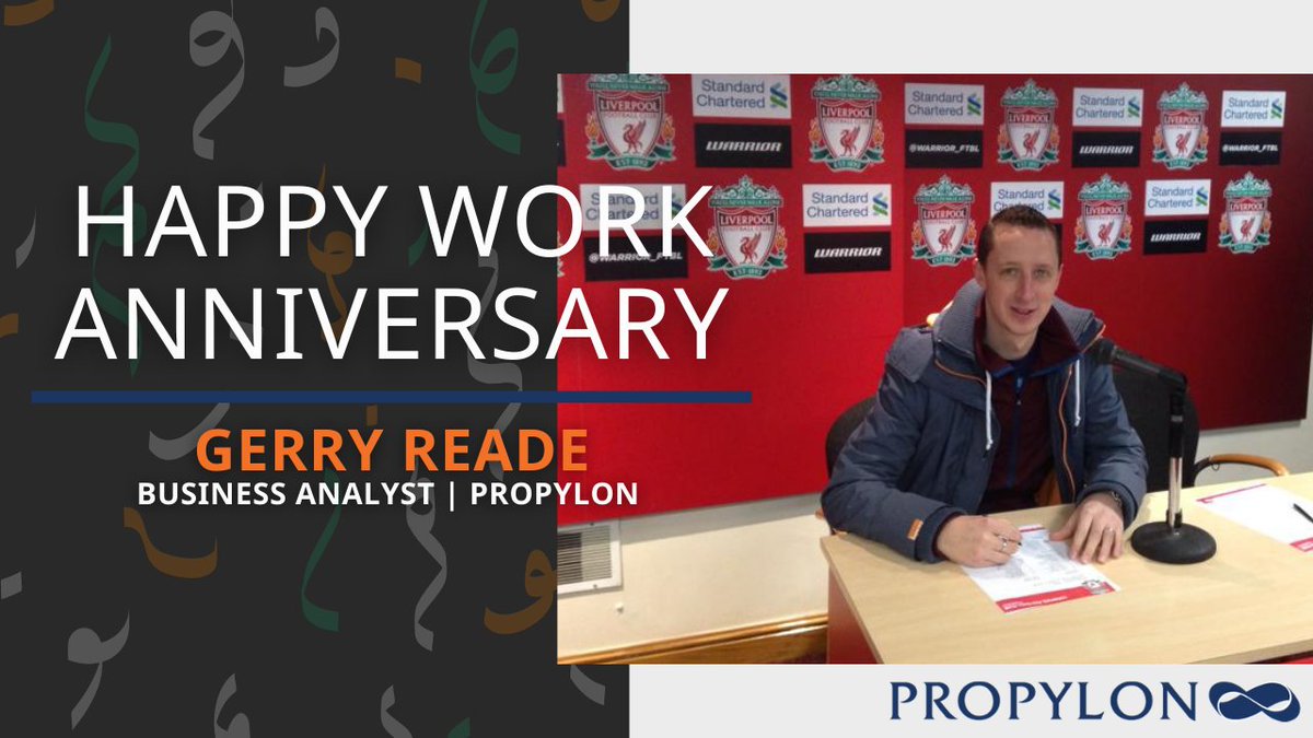 PropylonInc's tweet photo. Happy work anniversary, Gerry Reade! Keep up the fantastic work. We are so grateful to have you on the #Propylon team. Here’s to many years to come.

#kudos https://t.co/EltMwKXlro