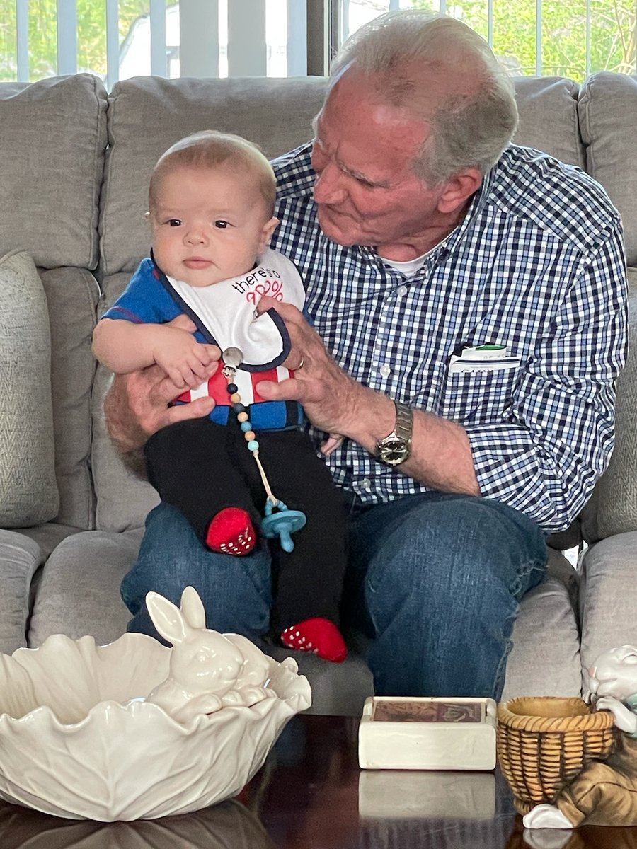 ken_pledger's tweet photo. Look at what I found at my house yesterday,  when I came home!!!
One of our beautiful GREAT grand babies. 
Aaron and Jenn are going to dedicate him to the Lord this Sunday. 
Hopefully another Pledger preacher!
God is good!! https://t.co/wdE3ZM0rEu
