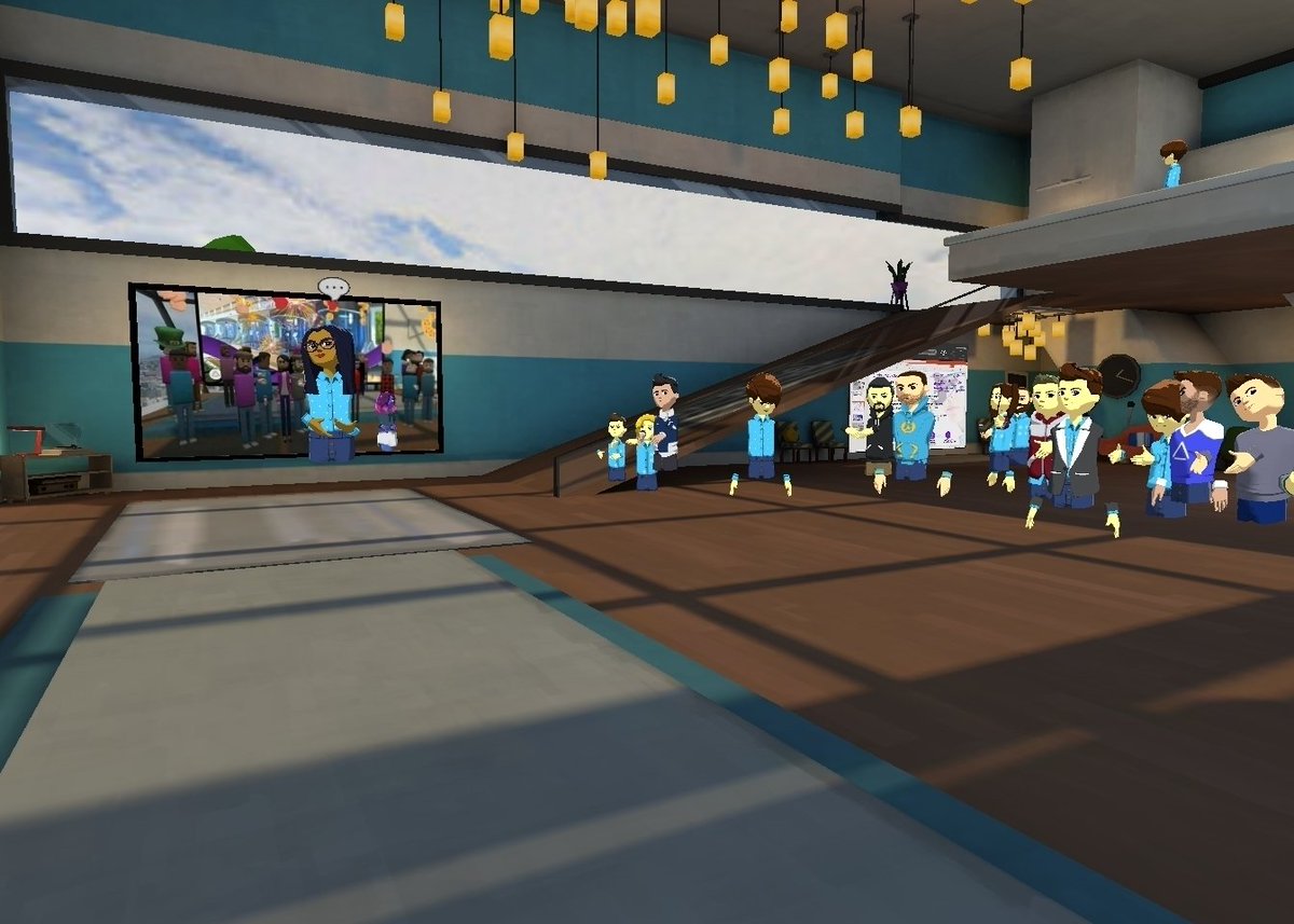 VincentGuigui's tweet image. I enjoyed so much doing a Extended Reality presentation in VR with @Accenture colleagues from across the globe.

So immersive and lifelike.

Thanks @AltspaceVR 
#NthFloor #VR #ClientPitch #MixedReality #ExtendedReality