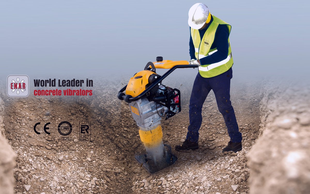 ENAR- World Leader in Concrete Vibrators. Aumenta su disivisón de Compactacion. Con una gama completa de compactación ligera. Más info > enar.es/es-es/products…