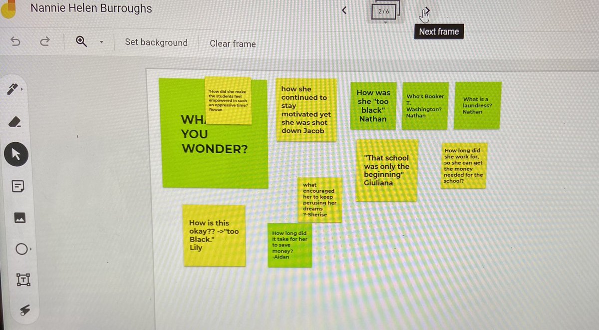 herefordhs_lib's tweet photo. What a powerful 2-day lesson with our 10th @HerefordHSAVID Ss! Notice, Wonder &amp; Vocab on a Nannie Helen Burroughs article from @washingtonpost, leading us to using the compass to unpack how our identities inform reading &amp; understanding #bcpslms @HHSband_orch https://t.co/XdjWCFO7Ki