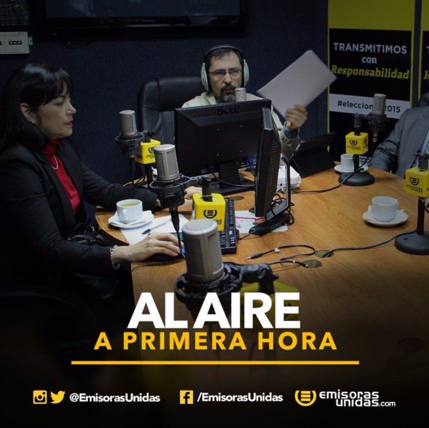 Ahora en vivo en #APrimeraHora de <a href="/EmisorasUnidas/">Emisoras Unidas</a> hablando de la visita de funcionarios estadounidenses a Guatemala