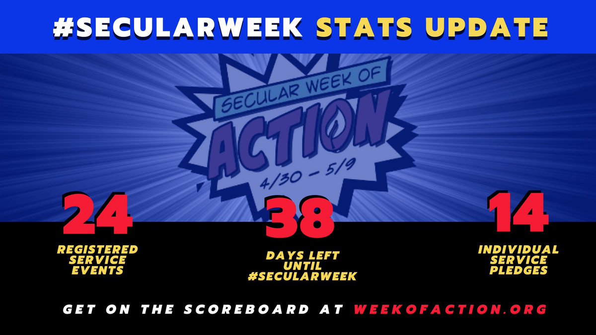 gohumanityworld's tweet photo. #SecularWeek is under six weeks away. So far volunteer groups have listed 24 activities on the #SWoA website, and 14 people have pledged to take individual action. Will you?
Don't wait until the fourth quarter! Get your name on the board now at https://t.co/0Vo6fQo6gT 🏀 https://t.co/qHLjs68n6o