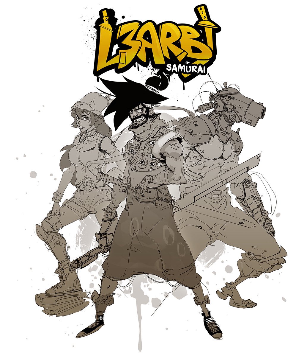 Time flies, already 5 years since I started working on this concept idea and world, and still super passionate to build more story and characters ?? #l3arbisamurai #comics #animeseries