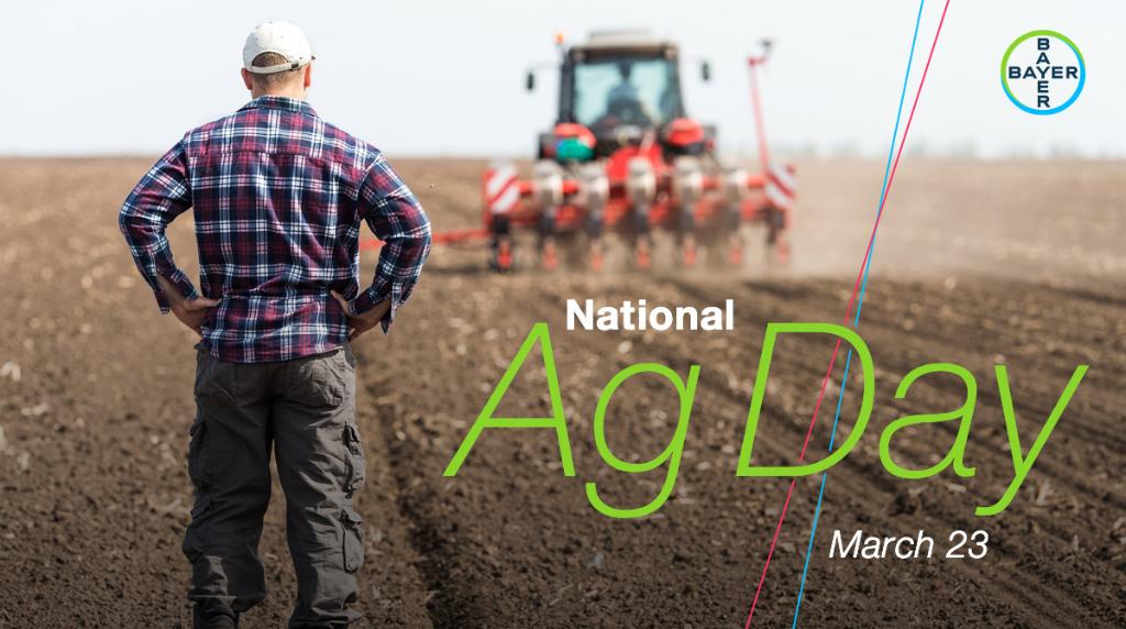 Bayer4CropsUS's tweet photo. #NationalAgDay is a day to come together to  raise awareness and celebrate the abundance provided by agriculture. 

Today we thank all farmers for the food, fiber, and resources they provide!
https://t.co/tFDE1nWeZK https://t.co/dUaa04m8fM