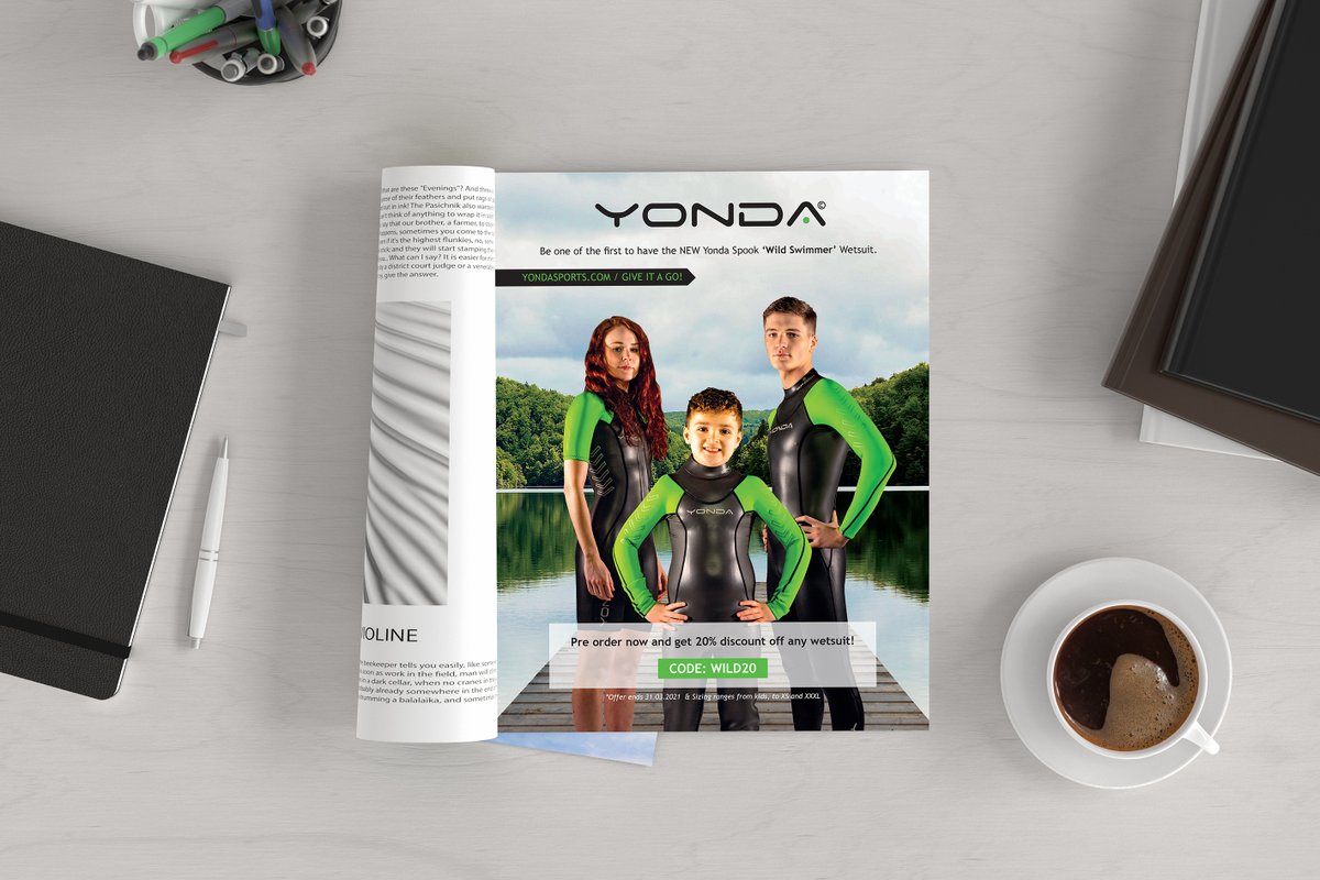 YoubeeMedia's tweet photo. At @YoubeeMedia, we were really pleased to help @yondasports advertise in @outdoor_swimmer this month.
We showcased the #SpookWetsuit &amp; communicated the sizes &amp; options available. We were able to drive traffic and sales towards the Yonda website.
#Marketing #DigitalAgency #Youbee https://t.co/ZeLRSAHGZd