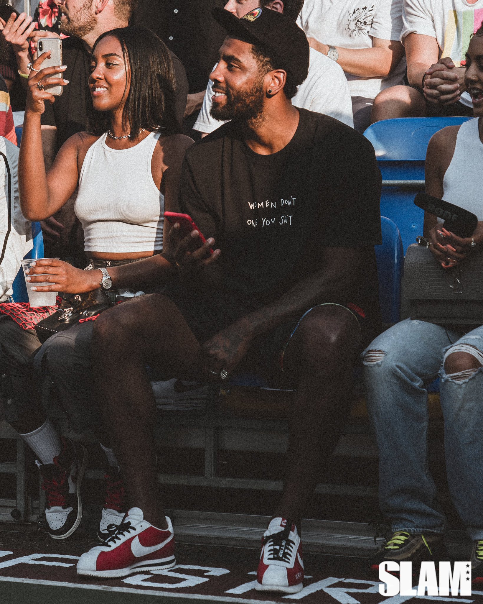 Read his shirt. Be about it. 

Happy birthday to Kyrie Irving. 