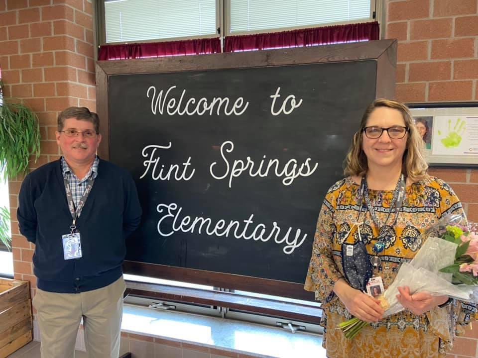flintfalcons's tweet photo. Congratulations to Mrs. Deneen Fusselman and Mr. Rich Stayer for the FS recognition of Teacher and Classified Staff of the Year. https://t.co/KsnU0yAGcw