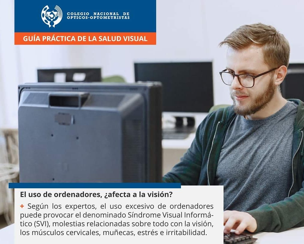 OpticaRVVision's tweet photo. Si después de una intensa actividad frente al ordenador tus ojos están irritados o secos, te pican o ves ligeramente borroso, puede que seas uno de los millones de personas en todo el mundo afectadas por el síndrome visual informático. 🧑‍💻👩‍💻 https://t.co/Sf1B8sh0gF