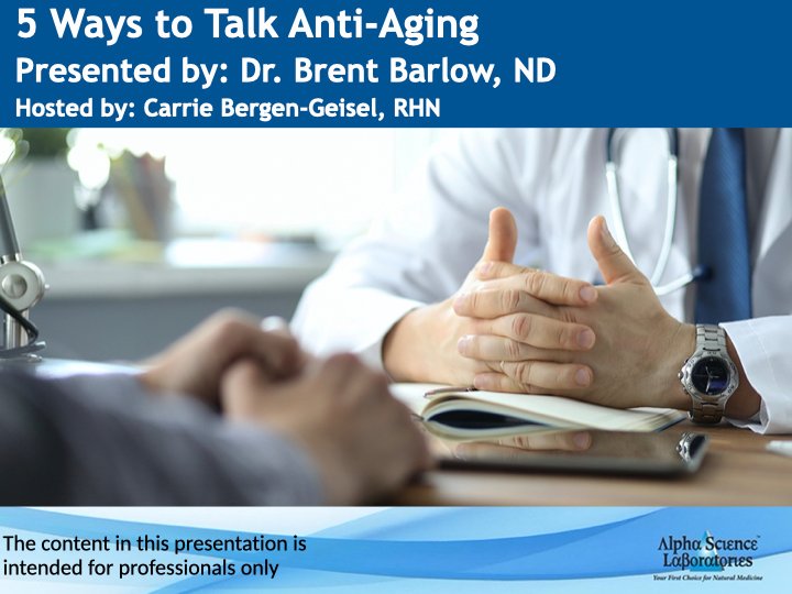 AlphaScienceLab's tweet photo. Attention practitioners! In our most recent ASL Talk, we had guest speaker Dr. Brent Barlow, ND give a very informative talk on #antiaging that we think you'll benefit from.
If you'd like to listen to the recording, contact us (for practitioners only).
#alphasciencelabs https://t.co/Doe8SZnif7