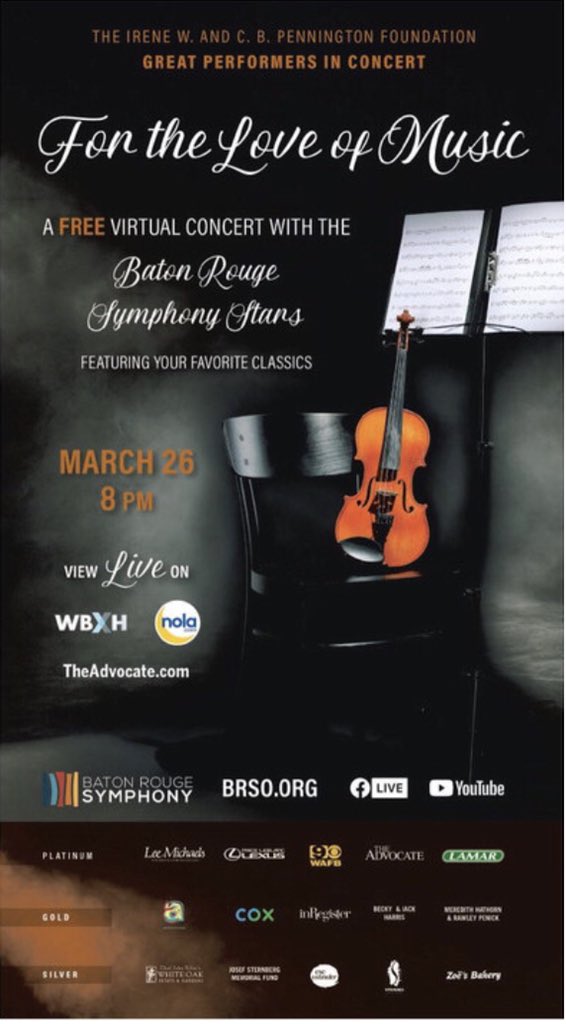 DianeTate's tweet photo. Who’s the Champ?!?  The awesomely fabulous and extraordinary #Anchor ? @GregMeriwether why of course. SEE Greg Friday night on @WAFB #WBXH @CoxComm Channel 16 #2021 @PennFoundation Great Performer @BRSymphony #Free #Virtual #Concert ❤️🙌❤️🙌❤️ https://t.co/j81ssuaA8F