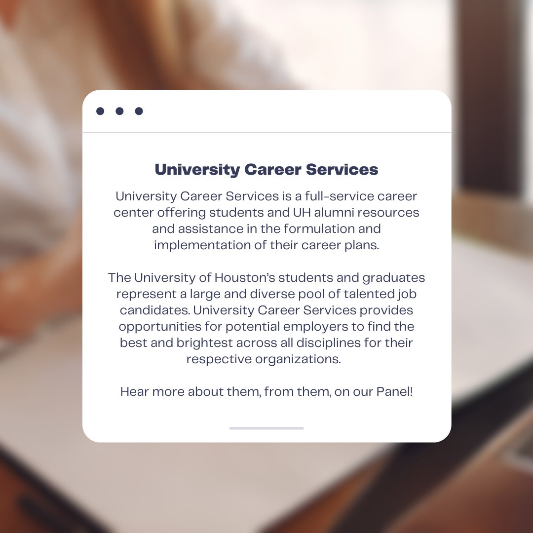 uh_doslc's tweet photo. Just ONE WEEK until the UH DOSLC College Panel: Campus Resources Edition! RSVP at https://t.co/b7OGhFkli8 to hear more from CAPS, the Writing Center, LAUNCH tutoring services, and University Career Services. https://t.co/76BCyVLNFT