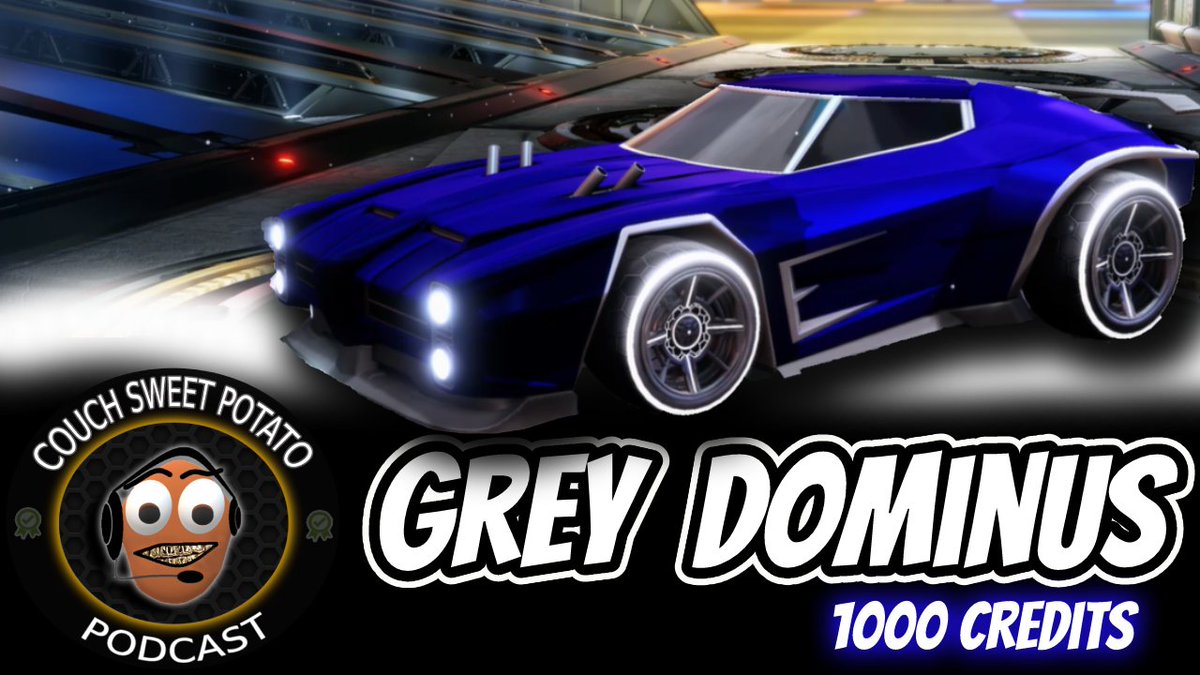 CouchSweet's tweet photo. Grey Dominus Only 1000 Credits Must See Video l Rocket League l The RL T... https://t.co/A3fsJrxgn8 via @YouTube #RocketLeague #rltrading #EpicGames #therltradingpodcast #Couchsweetpotato https://t.co/swOJs5U3XF