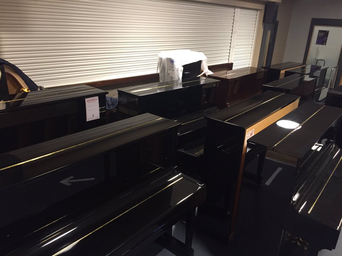 EthnoMuso's tweet photo. It’s #Steinway delivery (and selection) day for @sheffielduni!! The stuff of dreams! https://t.co/6xNGB18sXD