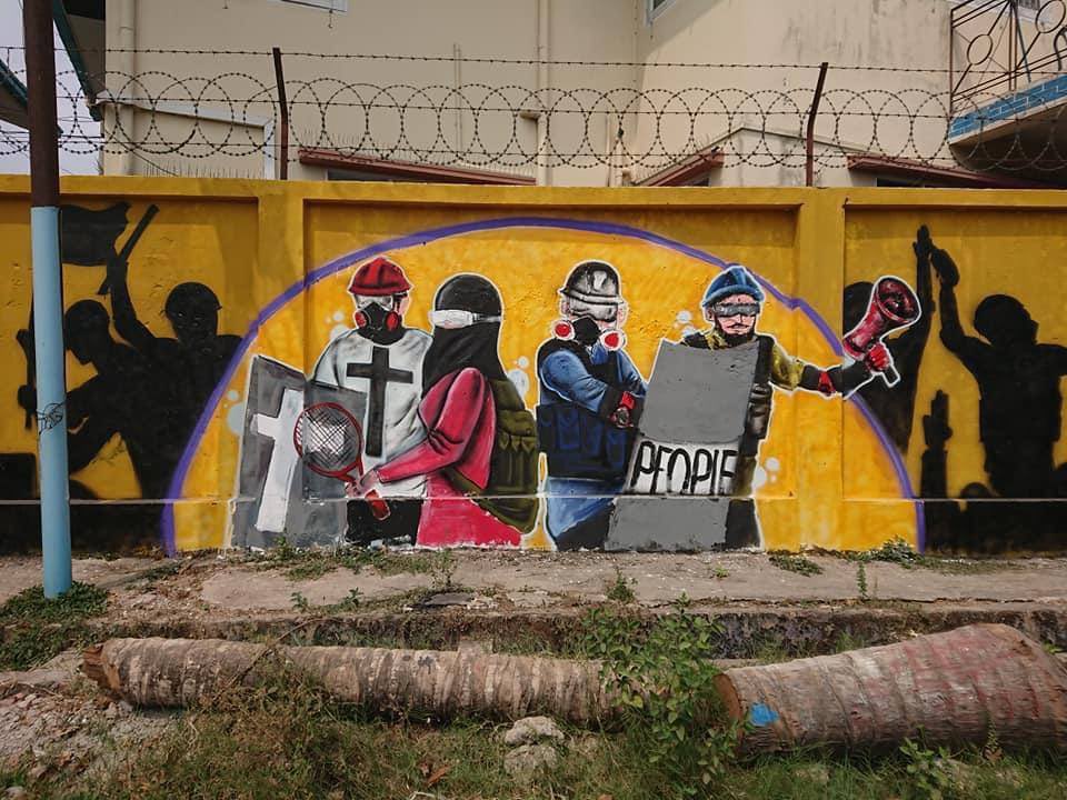 yunn1820's tweet photo. Spring Revolution graffiti arts by youths of ThinGanGyun township, Yangon.
KEEP ON MOBILE INTERNET
#WhatsHappeningInMyanmar
#Mar23Coup https://t.co/zOmXYqRiUl