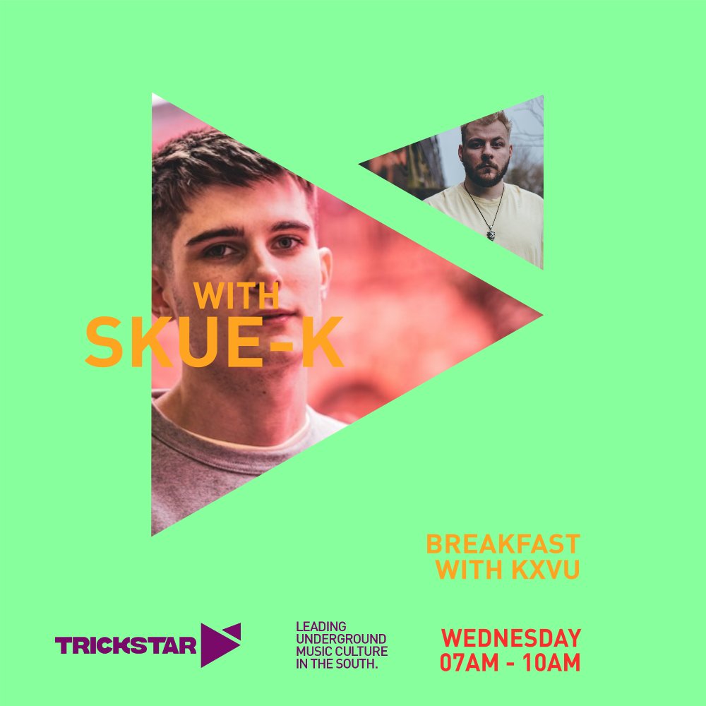 Next up we jump onto the phone with the one and only <a href="/Skue_K/">Skue-K</a>, talking festival season, bass music and more

Live via <a href="/trickstarradio/">Trickstar Radio</a> // trickstarradio.com // App // DAB 

#BREAKFASTWITHKXVU