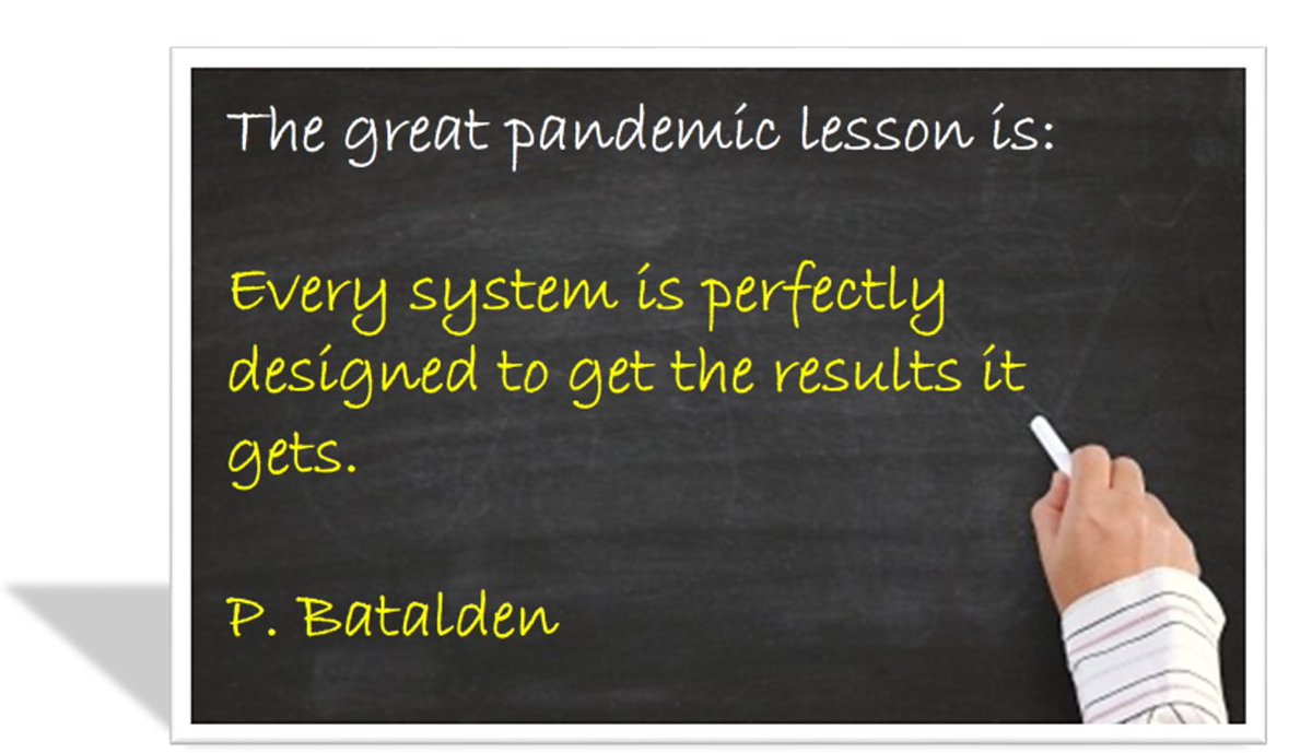 “Every system is perfectly designed to get the results it gets” – Jason Leitch quoting Dr Paul Batalden – Corona virus has reinforced what we knew about processes #HISQIconnect