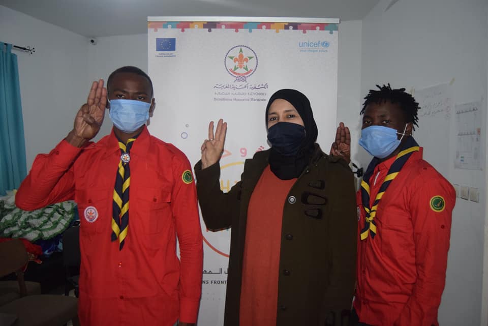 UNICEFMaroc's tweet photo. يواصل الأطفال المستفيدين من برنامج #هجرة_و_حماية تجربتهم الكشفية وذلك بشراكة مع يونيسف المغرب ودعم من الاتحاد الأوروبي.
أنشطة العطلة المدرسية في مركز أنجال 2 في #تطوان .
العمل من أجل العيش المشترك !
@UE_au_Maroc @UNICEFMaroc
@shmofficielle #apisf https://t.co/w718Aj7NWr