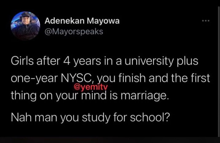 Counsellor_OT's tweet photo. As women we really should give importance to our dreams and aspirations.
Get a career going, business, hobby, anything,
Just get something other than a man✌
#PersonalOpinionThough
#OTblinks👑 https://t.co/IBHbEww3ls