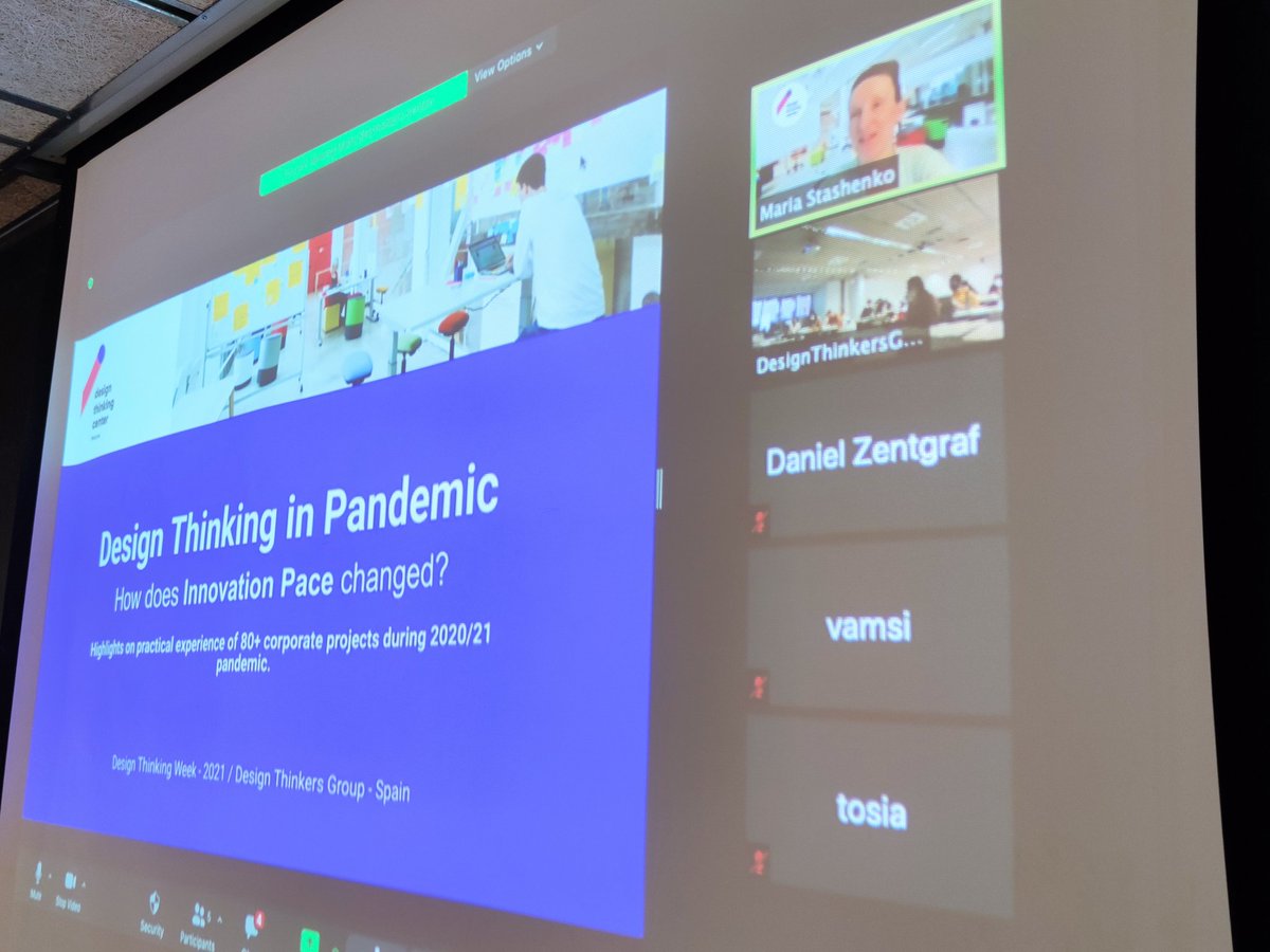 DTGspain's tweet photo. María Stashenko from the Design Thinking Center in Moscow explains how has innovation and design thinking accelerated during the pandemia? #DTW21 @DTGspain @ElisavaBCN #designthinkingweek #MIDIelisava https://t.co/Ypuf1NWx4e