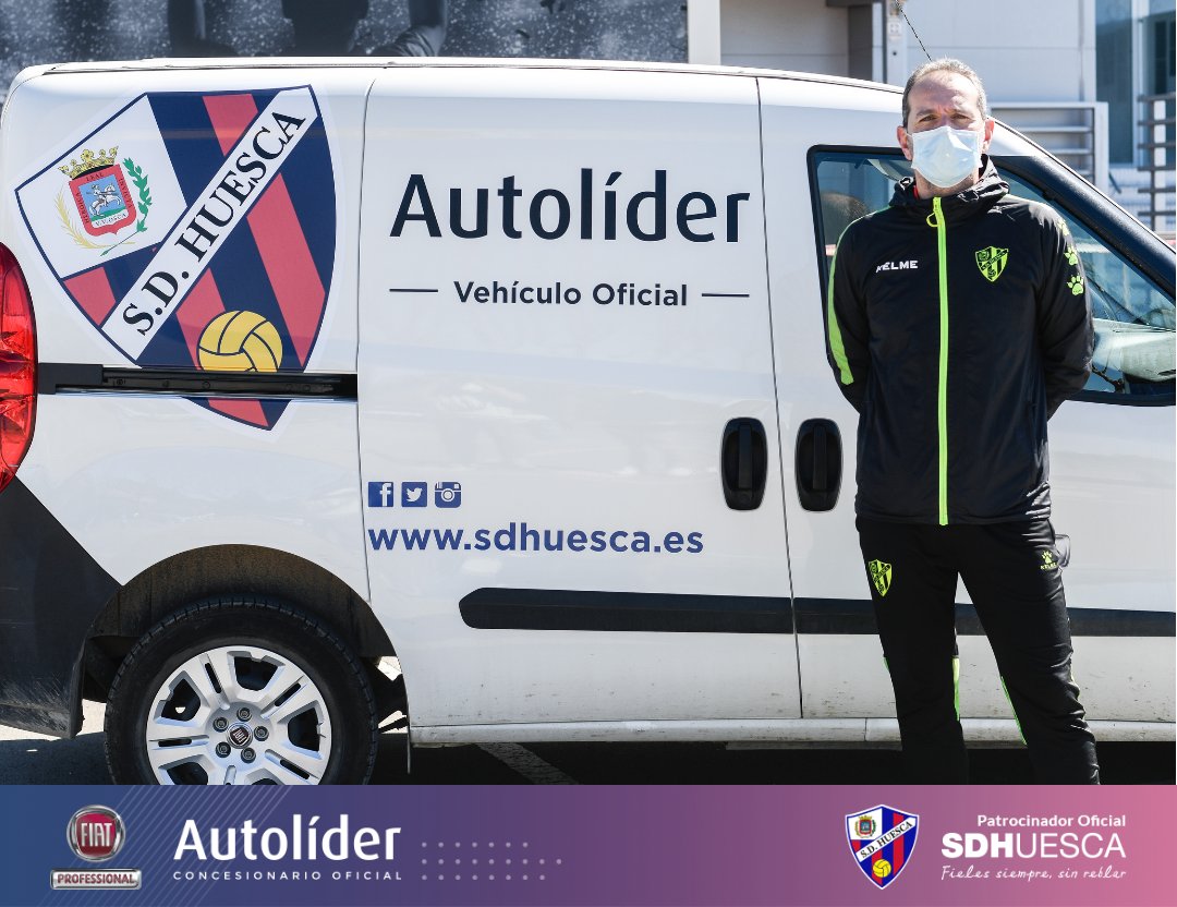 AutoliderHuesca's tweet photo. Autolíder y la @SDHuesca , 15 años juntos!! 🔵🔴

Y esta es una parte de nuestra colaboración, aportar las mejores soluciones de movilidad al club con la cesión de vehículos comerciales @FiatPro_es que conducen habitualmente David e Ibra. #SoisMuyPRO https://t.co/bBOk70WCON