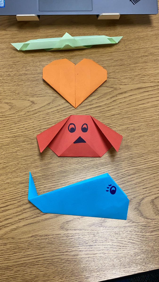 Day one of our origami Artist in Residence was so much fun! @UnitedArtsCounc <a href="/PowellOrchestra/">Gina Ali</a>