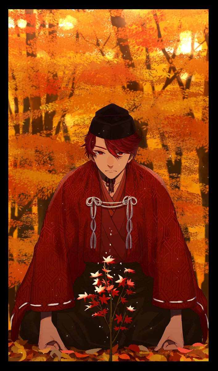 #このタグを見た人が赤髪の創作キャラを貼ってくれる
身長190㎝で声量が騒音公害並みの大男です。 