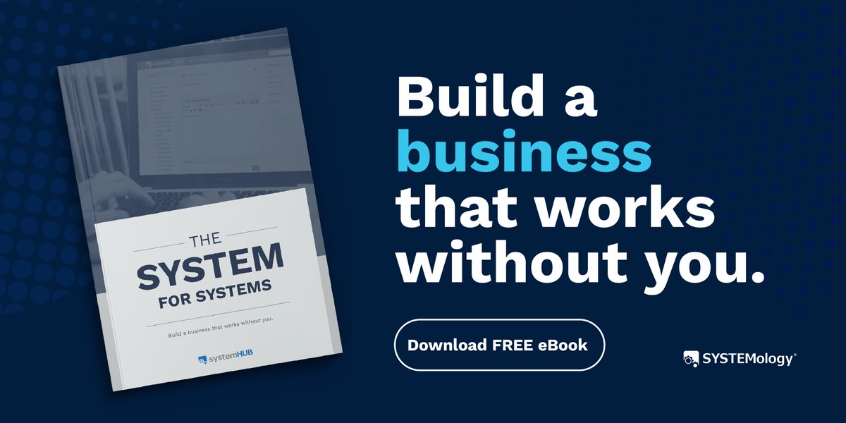 systemHUB's tweet photo. The first step in #systematizing any business is to create a #system that outlines the steps for #documenting your systems and #procedures.
Download your FREE system for creating systems: https://t.co/LRkIpaGTcl https://t.co/alBRQ43TzX