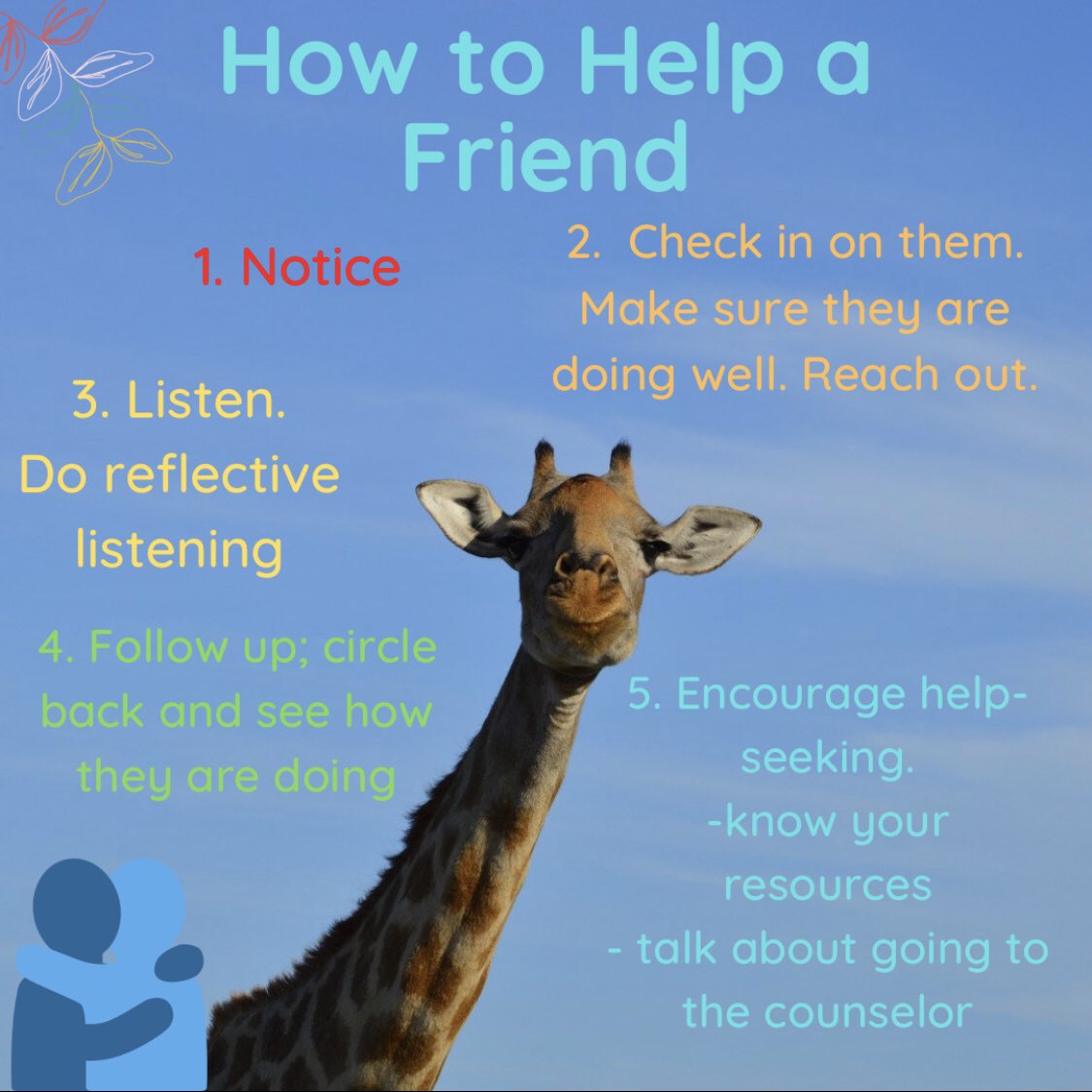 BMS_P2P's tweet photo. Worried about a friend? Try taking these steps and reach out to a trusted adult #depressionisreal #sharehowyoufeel #endstigma https://t.co/aWCCDj9YeN